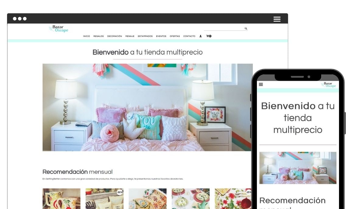 Tienda demo Bazar Oscope
